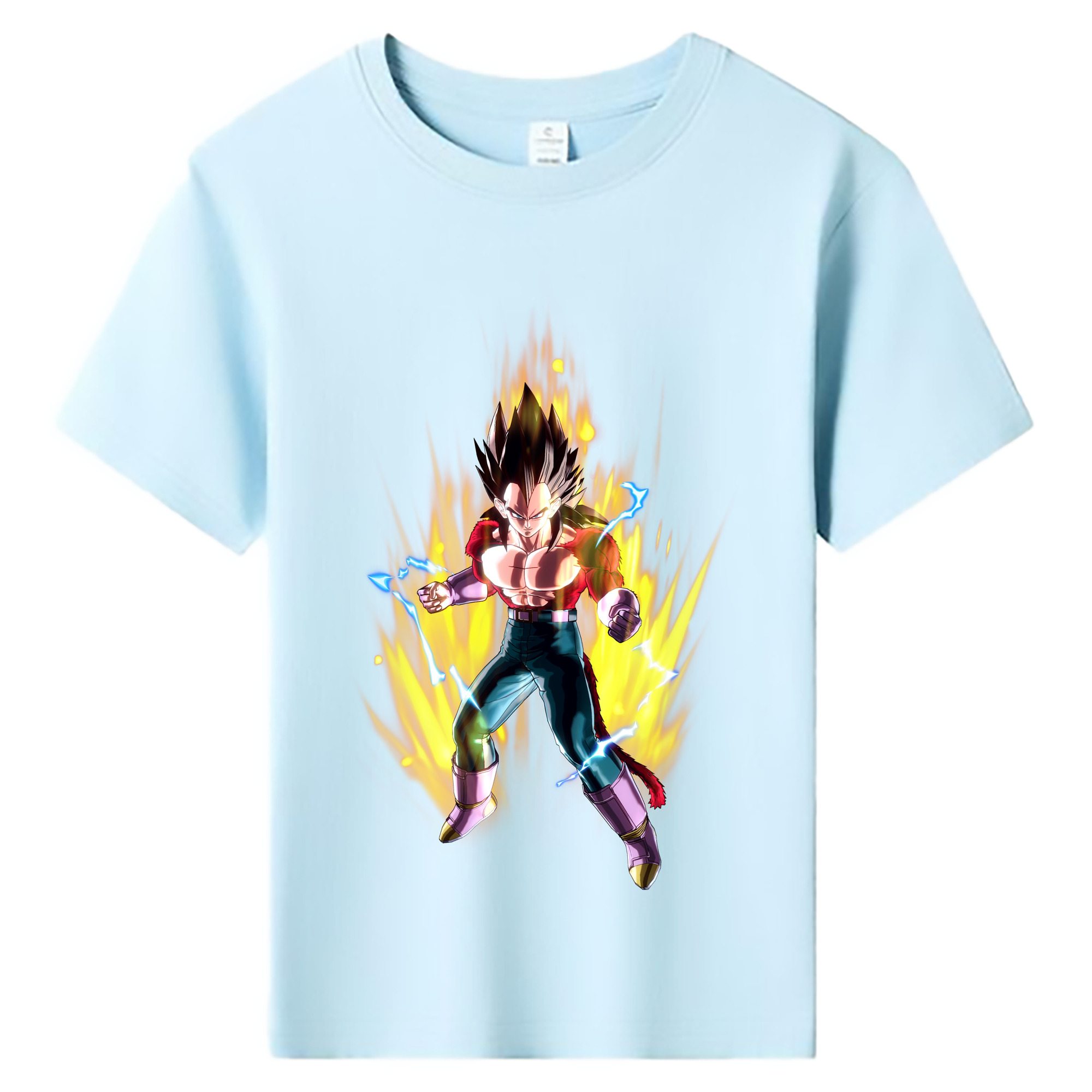 （画像用） ドラゴンボール ベジータ四世（Bejīta Yonsei）DRAGON BALL Vegeta IV 綿100％キッズTシャツ（フロントプリント）